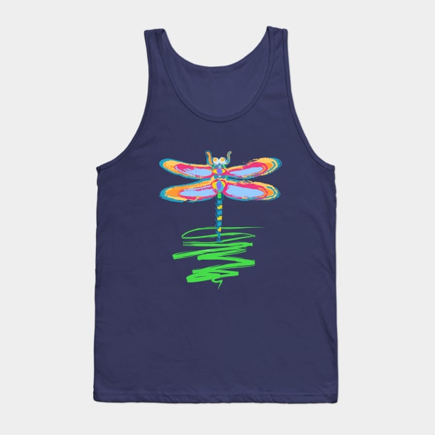 Dragonfly Tank Top by evisionarts